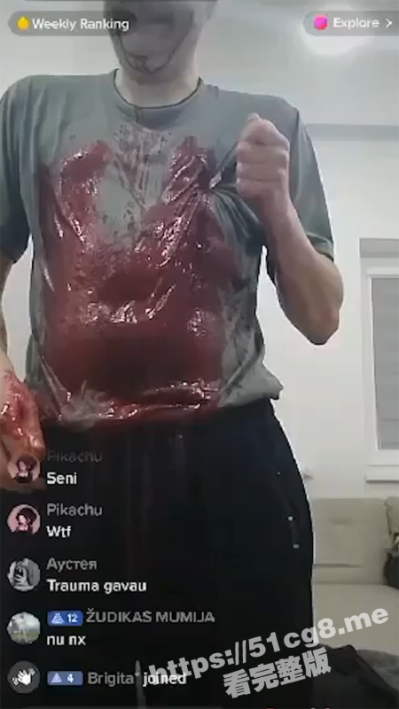 美国狠人直播自残！一名中年男子在Facebook上直播捅自己 这是受了什么刺激吗？-51吃瓜网