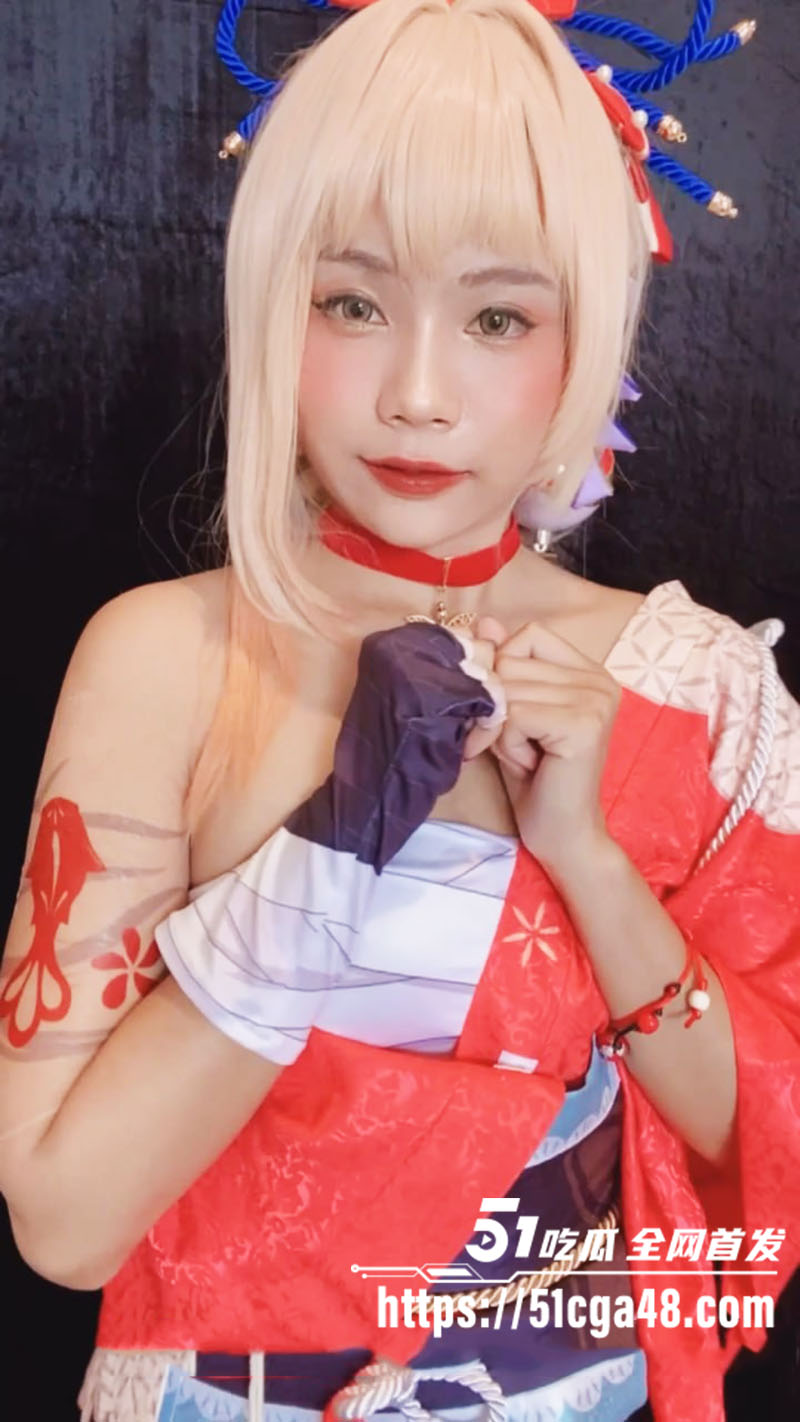 福利姬嫩妹 darkrabbithouse 最新Cos原神Yoimiya 掰开骚逼道具自慰 表情诱惑呻吟销魂 全程高潮不断! - 51吃瓜网-51吃瓜网